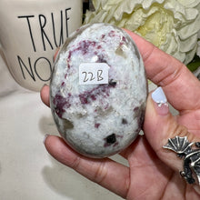 Load image into Gallery viewer, Rubellite with Smokey Quartz Palm Stone