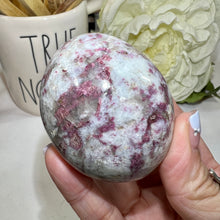 Load image into Gallery viewer, Rubellite with Smokey Quartz Palm Stone