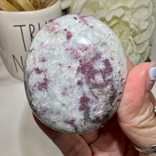 Load image into Gallery viewer, Rubellite with Smokey Quartz Palm Stone
