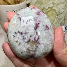 Load image into Gallery viewer, Rubellite with Smokey Quartz Palm Stone