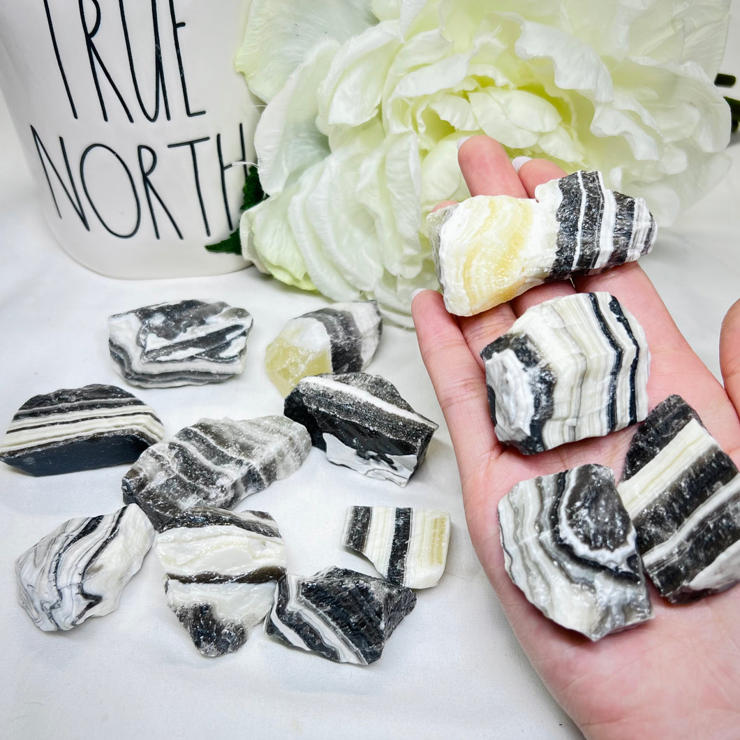 Raw Banded Zebra Calcite