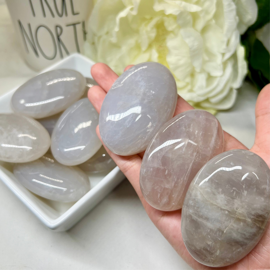 Blue Rose Quartz Palms