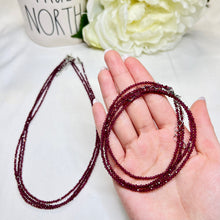 Load image into Gallery viewer, Garnet Faceted Necklace
