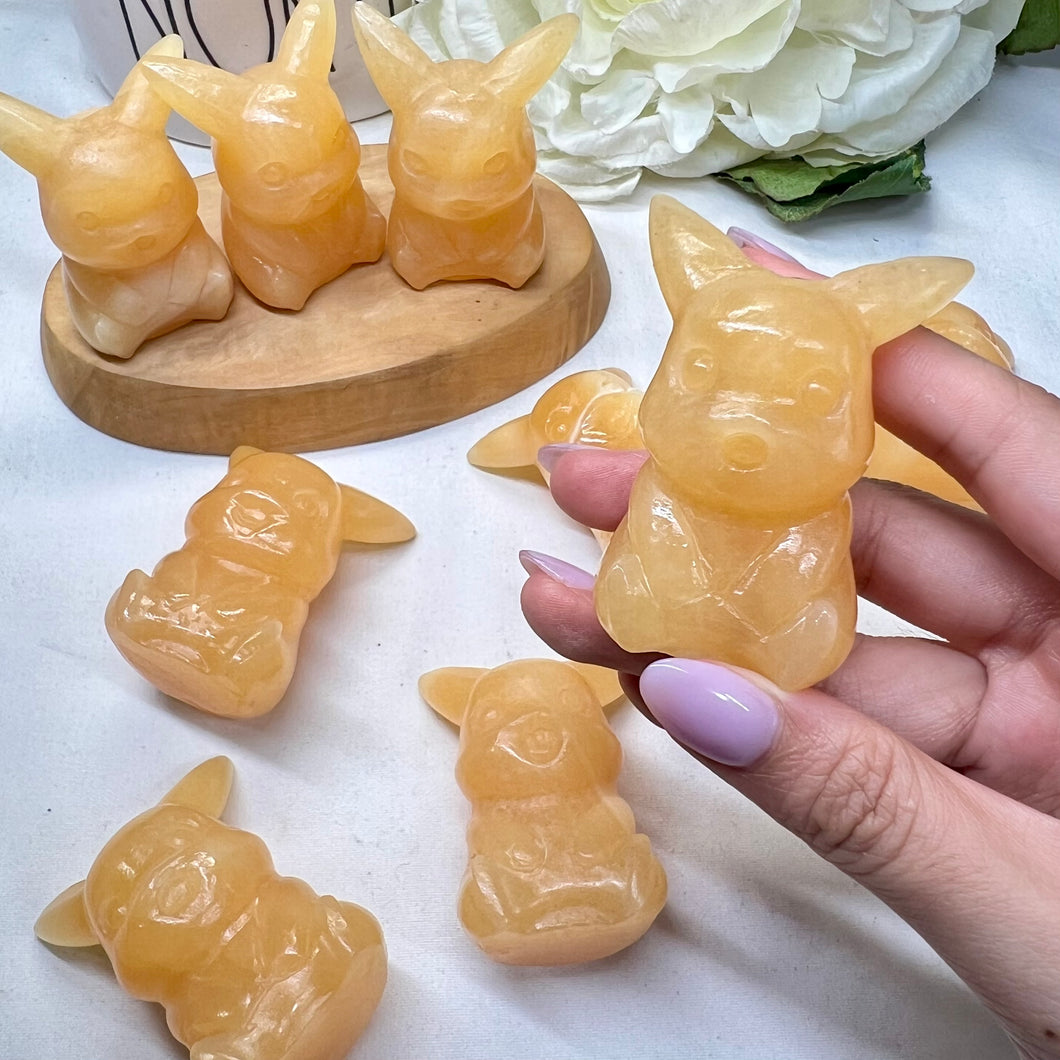 Orange Calcite Pikachu