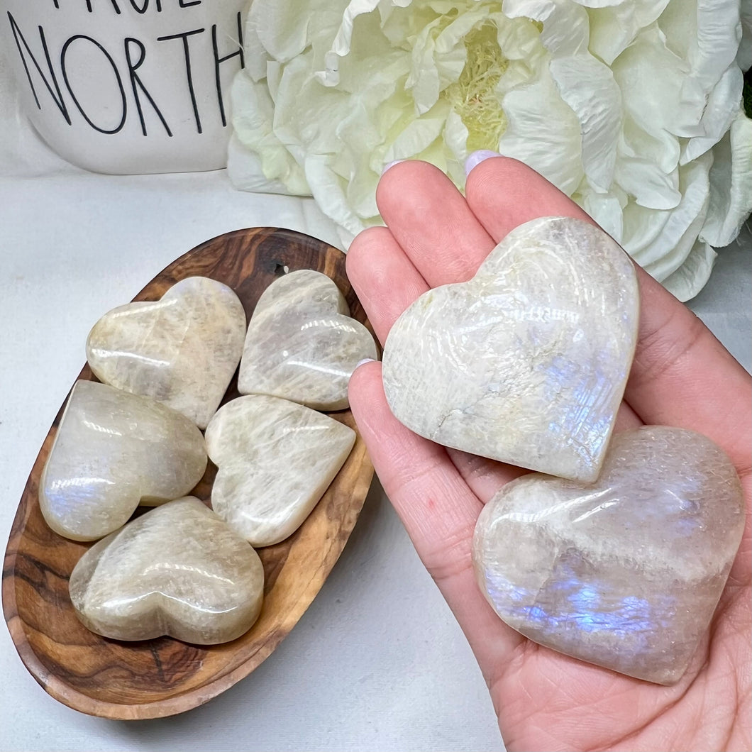 Belomorite (with Blue Flash) Hearts
