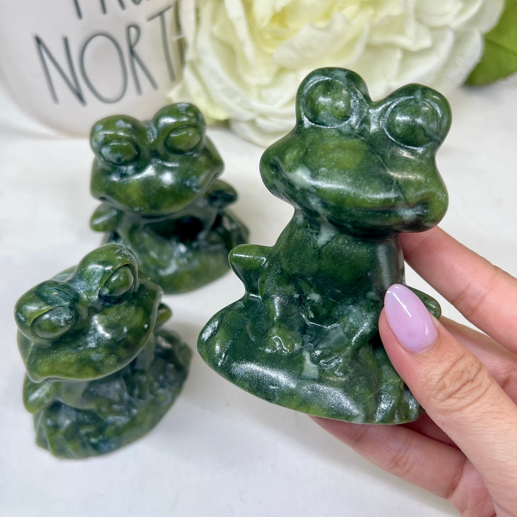Nephrite Jade Froggies