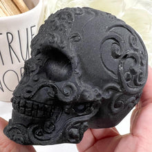 Load image into Gallery viewer, Obsidian Sugar Skull
